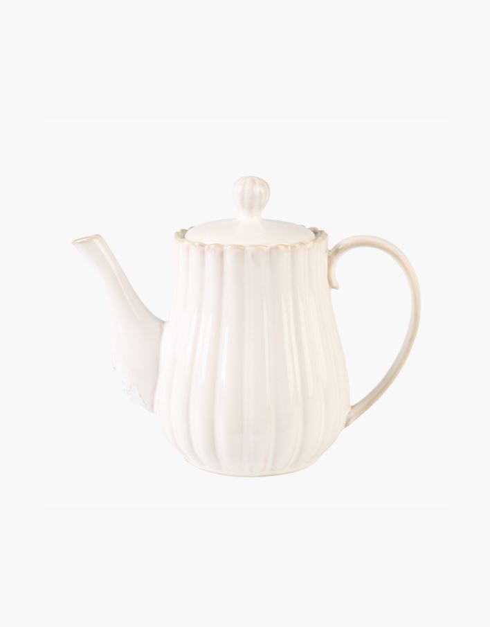 Kanna med lock vit - 1150ml vit - 1