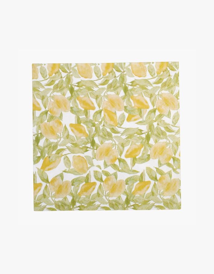 Pappersservetter multi/gul - 33x33 cm multi/gul - 1