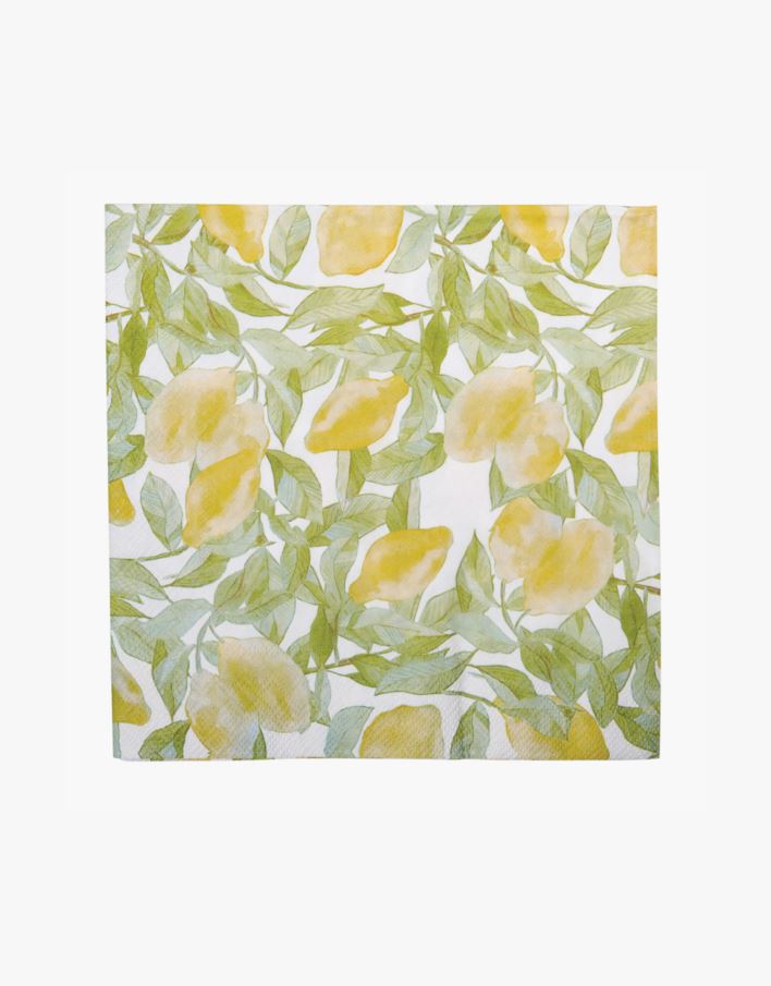 Middagsservetter multi/gul - 40x40 cm multi/gul - 1