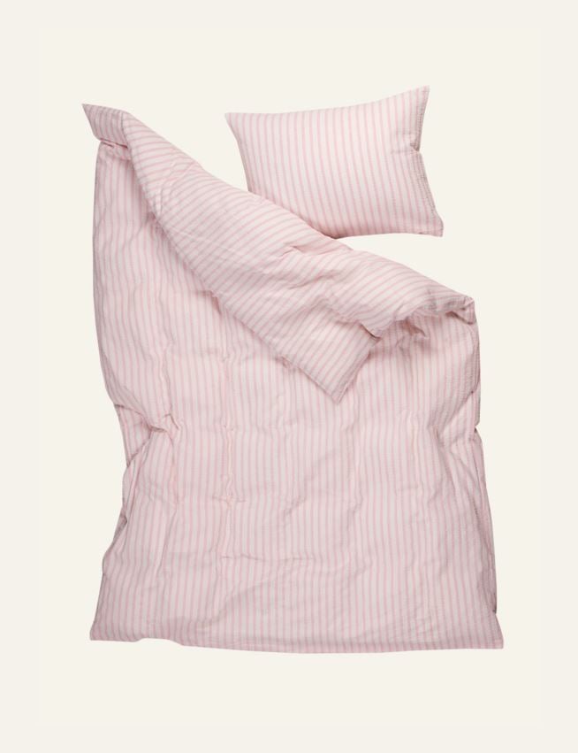 Påslakanset i bäckebölja ljusrosa - 3