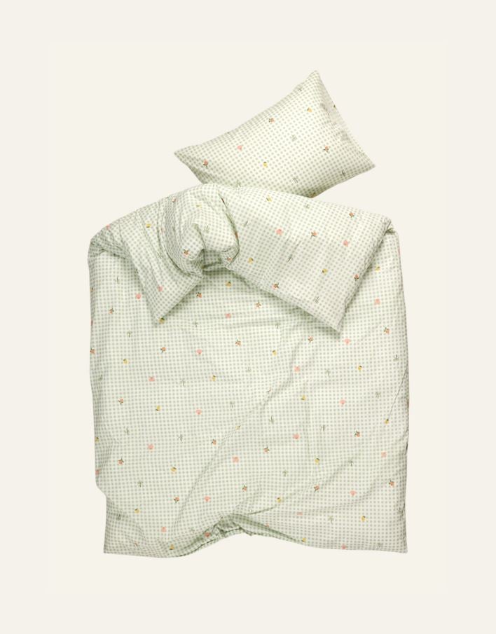 Påslakanset i bomull grön - 3