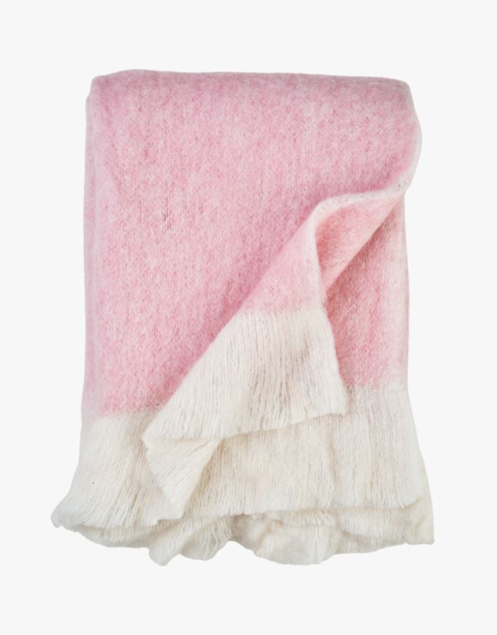 Pläd rosa - 130x170 cm rosa - 1