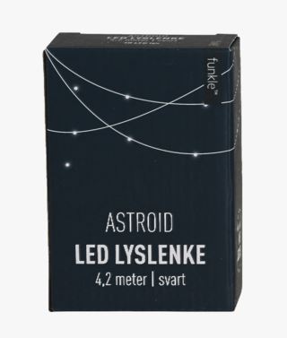 Funkle Astroid battery led-ljusslinga svart