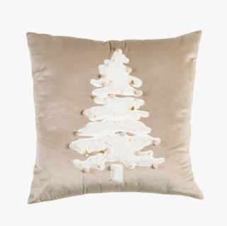 hemtex Deco Tree prydnadskudde beige