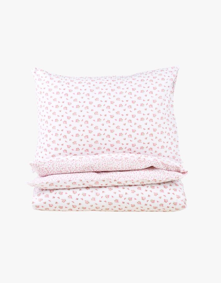 Påslakanset i bäckebölja multi/röd - 150x210+50x60 cm multi/röd - 1