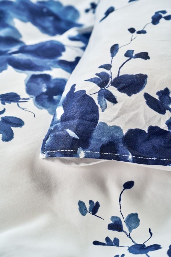 Påslakanset i satin blå - 3