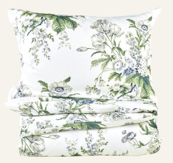 Påslakanset i satin multi/blå - 2