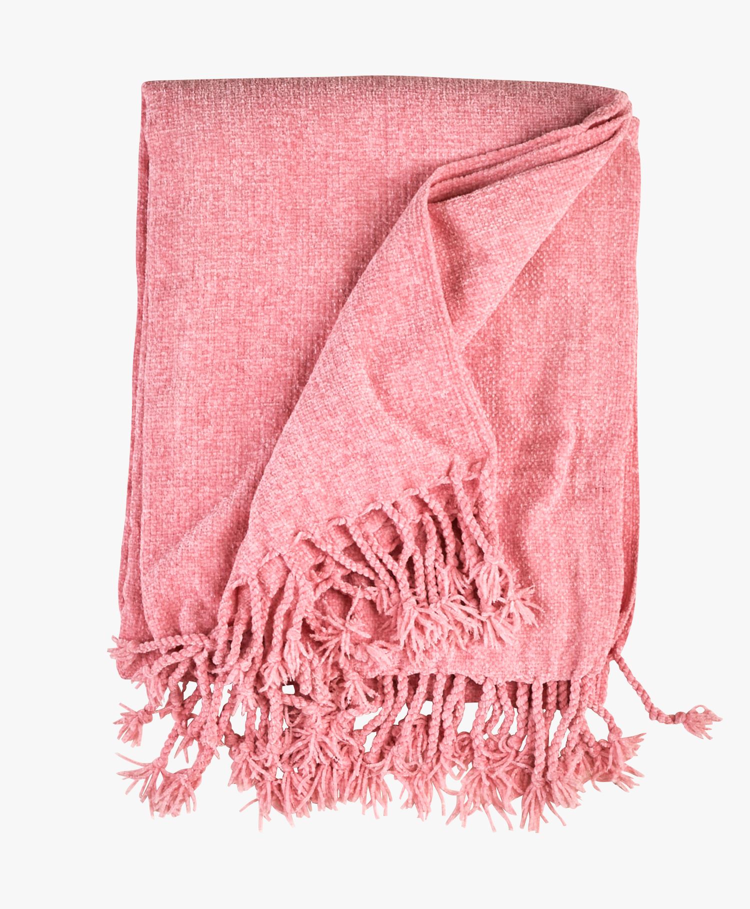 Mellow Chenille pläd rosa - Hemtex