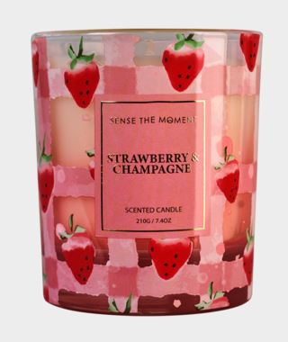 Läs mer om Sense Strawberry doftljus multi/röd