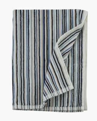 Hanne Stripe handduk  multi/blå