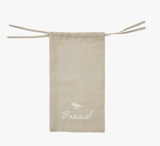 Linen brödpåse natur