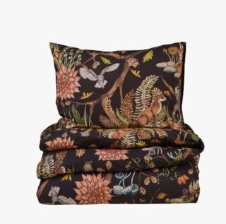 NW Foxy påslakanset i percale multi/brun