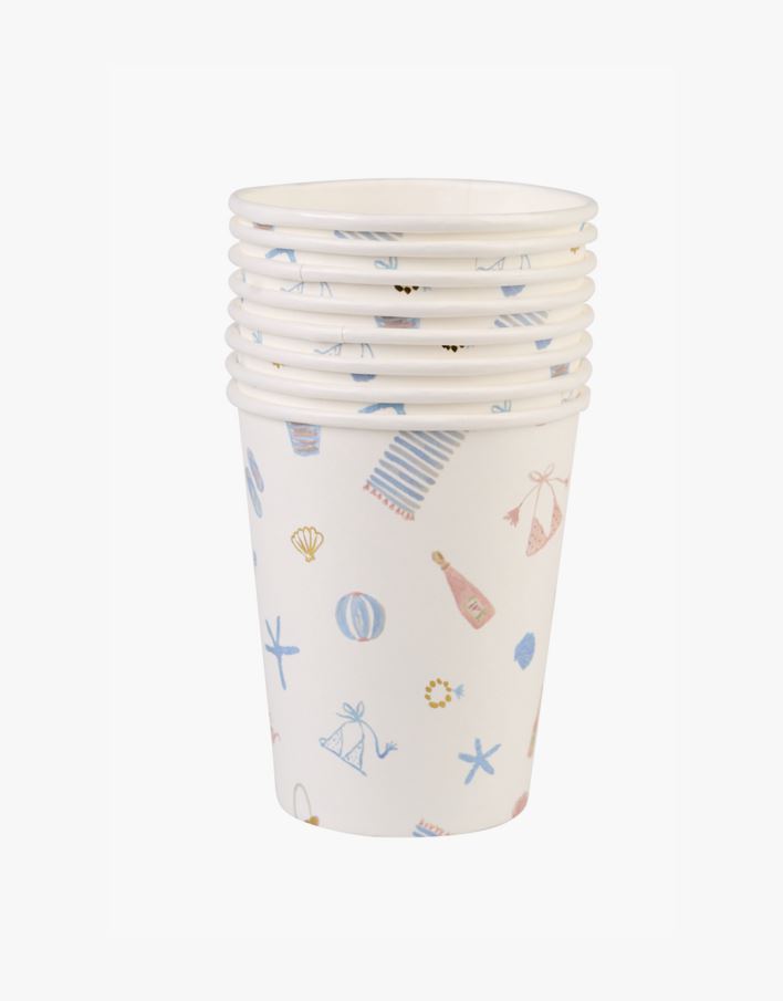 Pappersbägare, 8-pack multi - 250 ml multi - 1