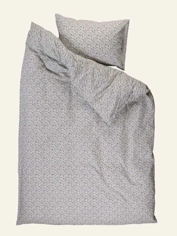 Påslakanset i bomull multi/blå - 2