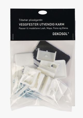 Läs mer om Veggfeste utvändig ram vit