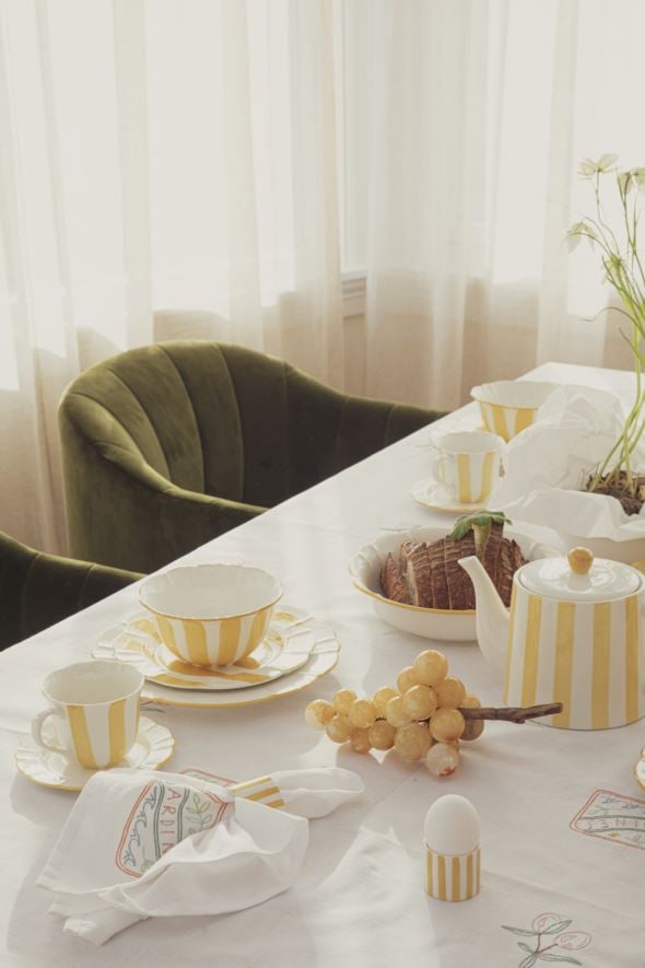 4-pack servettringar gul - 4