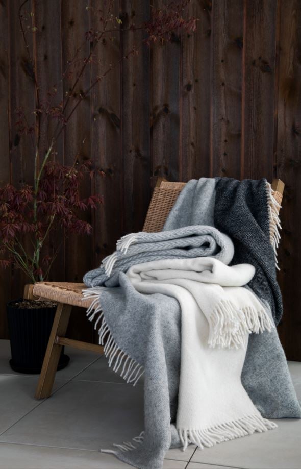 Ullpläd offwhite - 5