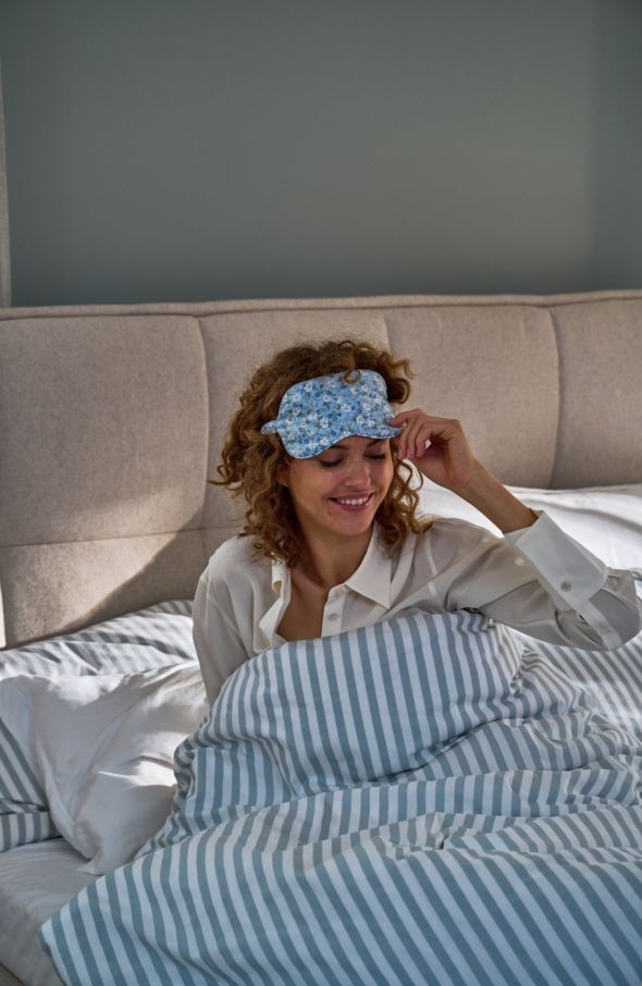 Påslakanset i bomull blå - 3