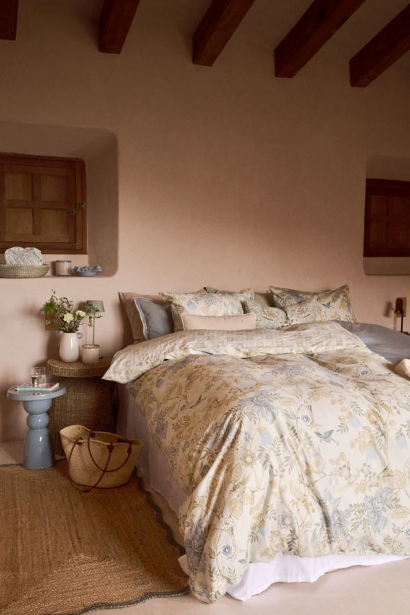 Påslakanset i satin multi/grön - 6